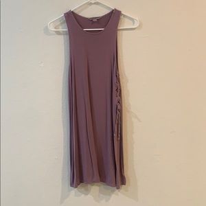dark purple tank top tshirt dress